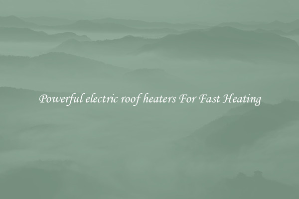 Powerful electric roof heaters For Fast Heating
