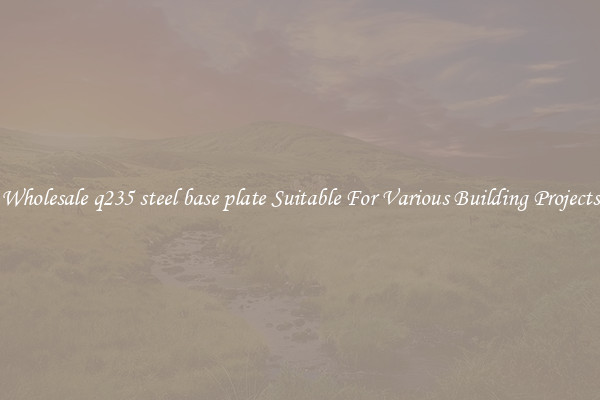 Wholesale q235 steel base plate Suitable For Various Building Projects
