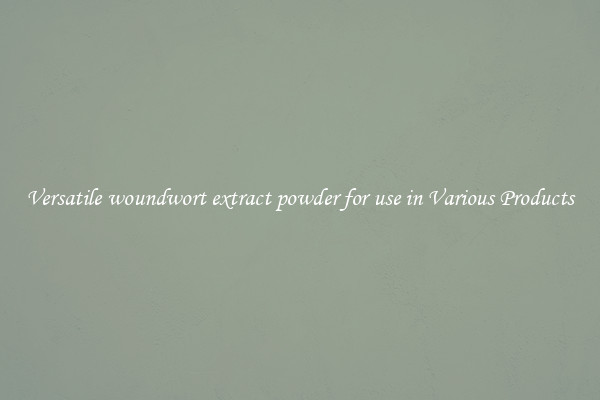 Versatile woundwort extract powder for use in Various Products