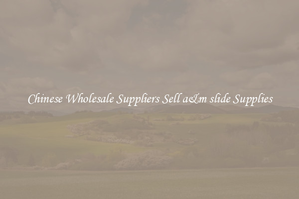 Chinese Wholesale Suppliers Sell a&m slide Supplies