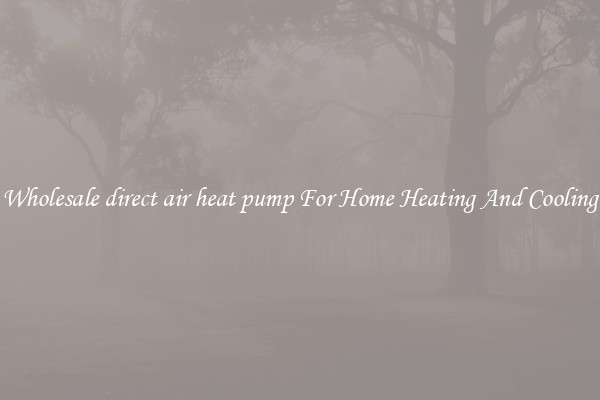 Wholesale direct air heat pump For Home Heating And Cooling
