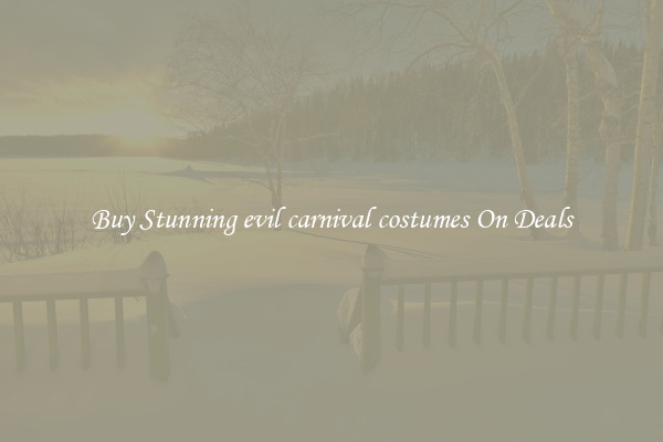 Buy Stunning evil carnival costumes On Deals