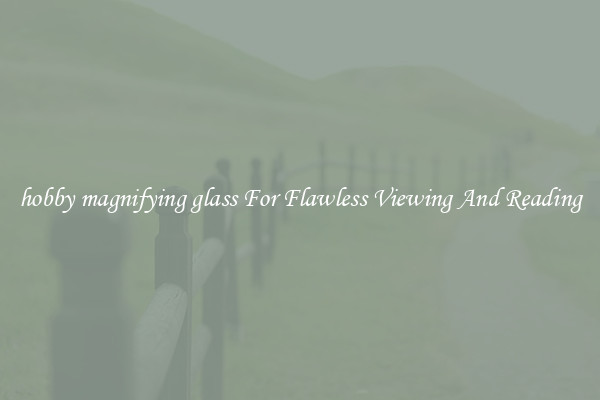 hobby magnifying glass For Flawless Viewing And Reading